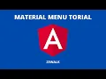 Angular Material Menu Tutorial 2021