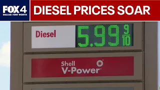 Truck drivers react as diesel prices soar