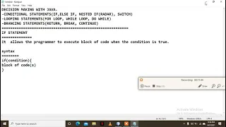 Java programming decision making if else if nested if well explained with example