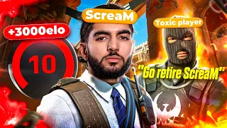 ScreaM TRYING TO WIN WITH A CRAZY TOXIC PLAYER ?!!