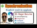 Lecture 22 - Synchronization in Appium Explicit wait using Webdriverwait