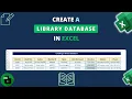 How to Create a Library Database in Excel The Office Alchemist