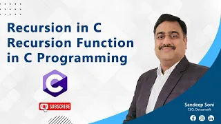 C Language Tutorial Recursion in C Recursion Function in C Programming by Sandeep Soni