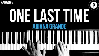 Download Ariana Grande - One Last Time Karaoke SLOWER Acoustic Piano Instrumental Cover Lyrics MP3