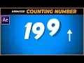 Animating Numbers Counting Up After Effect Tutorial