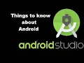 9 Android Studio Tutorials Things to know before start coding