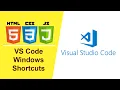 VS Code Visual Studio Code Shortcuts in Hindi Html CSS JavaScript Tutorial in Hindi