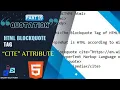 blockquote tag in html html tutorial for beginners binarytechpoint