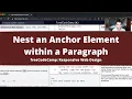 Nest an Anchor Element within a Paragraph Basic HTML and HTML5 freeCodeCamp Tutorial