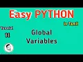 What is Global variables Easy PYTHON Tamil Sathish