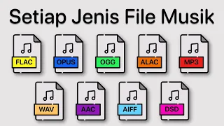 setiap jenis file musik dijelaskan dalam 13 menit