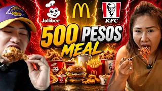 JOLLIBEE VS MCDO VS KFC (Ultimate P500 Challenge)