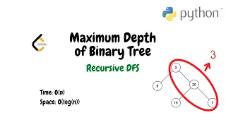 Maximum Depth of Binary Tree Python Recursive DFS Solution