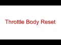 Launch CRP129E throttle body reset on GM