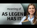 Unveiling Myths Understanding As Legend Has It