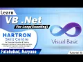 VB Net Tutorial 15 For Loop Counting HARTRON SKILL CENTRE FATEHABAD