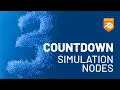 Blender Countdown with Simulation Nodes Tutorial
