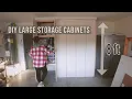 BUILDING MASSIVE STORAGE CABINETS BUDGET FRIENDLY GARAGE MAKEOVER pt 2