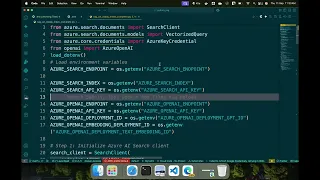 Implement RAG Solution using Python with Azure AI Search Service Azure Open AI