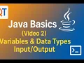 Java Programming Tutorial for Beginners 2 Variables Data Types in Java