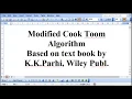 Modified cook toom