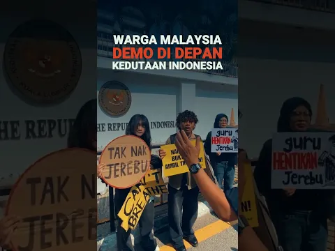Muak Sama Kabut Asap, Warga Malaysia Demo di Depan Kedutaan Indonesia