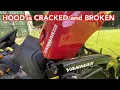 Yanmar SA325 hood is cracked and broken at 100 hours Yanmar Tractor