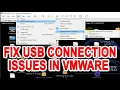 Unable to Connect USB Device to Virtual Machine VMware External Hard Flash Drive not Recognized