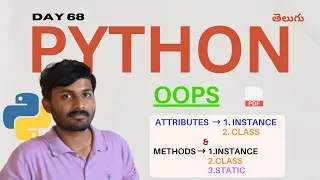 Day 68 Instance vs Class Attributes Methods in Python Instance Class Static Methods Explained
