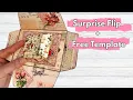 Coin Envelope Surprise Flip Ephemera Kit Project Free Template
