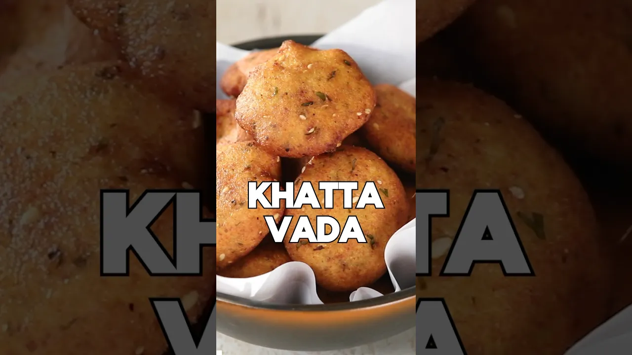 Khatta Vada -  This deep-fried snack tastes best when served along with a cup of chai! #shorts