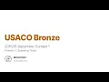USACO Bronze 2015 - 12 P2 Speeding Ticket