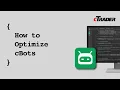 How to Optimize cBots in cTrader