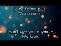 Manu Chao - Je Ne T'aime Plus (Paroles/Lyrics)