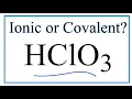 Is HClO3 Chloric acid Ionic or