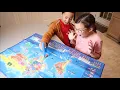 Bilingual Interactive Talking USA and World Map Review Geography Games Educational Electronic Map