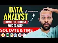 Data Analytics Tutorial SQL Date Time Functions Explained CURRENT - DATE NOW TIMESTAMP
