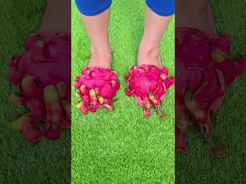 Super cool dragon fruit slides 🍋🌴🍓 #satisfying #love #shortstrending #viralvideo