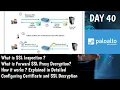 What is SSL Decryption Configuration SSL forward proxy Concept DAY 40