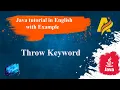 Java Series Throw Keyword