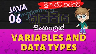 Variables and Data Types Java Sinhala Tutorial Part 06