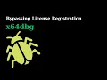 x64dbg License Registration Bypassing