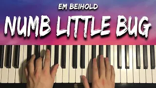 em beihold numb little bug piano tutorial lesson 