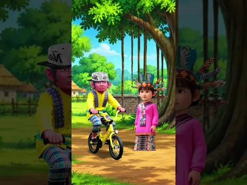 ONDEL-ONDEL GAK MAU PINKAMKAN SEPEDANYA #shorts NAYA NAJWA CHANNEL