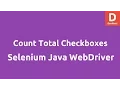 Total checkboxes on webpage selenium java webdriver