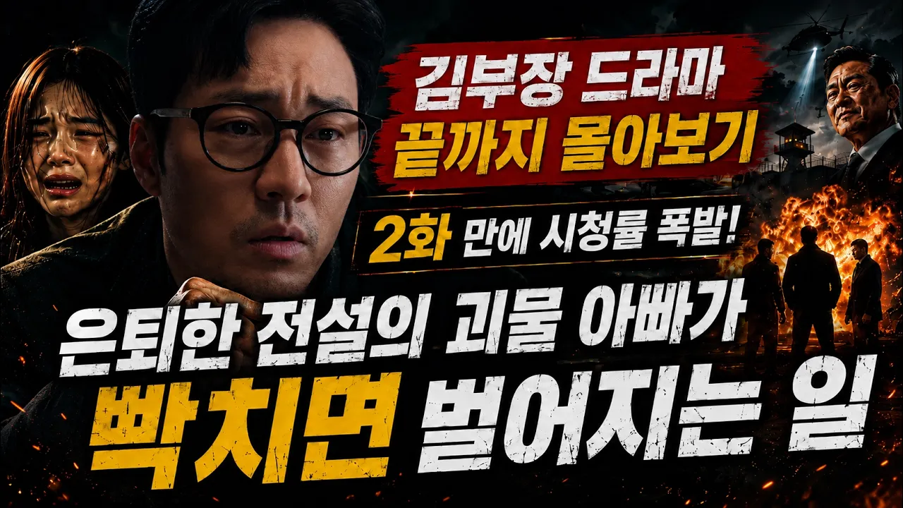 김부장 드라마 끝까지 몰아보기 만에 시청률 폭발! 은퇴한 전설의 괴물 아빠가 빡치면 벌어지는 일
