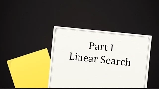 CS102 1 1 Linear Search Algorithm in Java