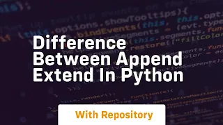 difference between append extend in python