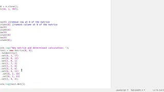 Matrix manipulation in JavaScript