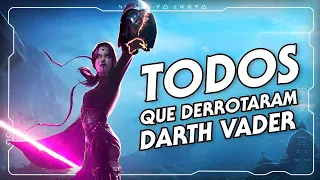 TODOS OS JEDI QUE DERROTARAM DARTH VADER | Canal do Mando